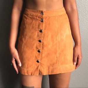 H&M Suede Skirt